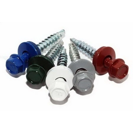 Саморез кровельный 4.8х51 RAL 8004 по дереву