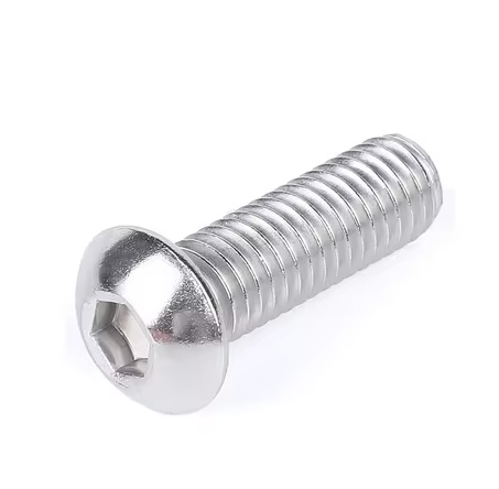 Винт полукр/гол,внутр/шестигр. ISO 7380-1 из нерж. стали А2-70 (AISI 304)  6*10 (500 штук)