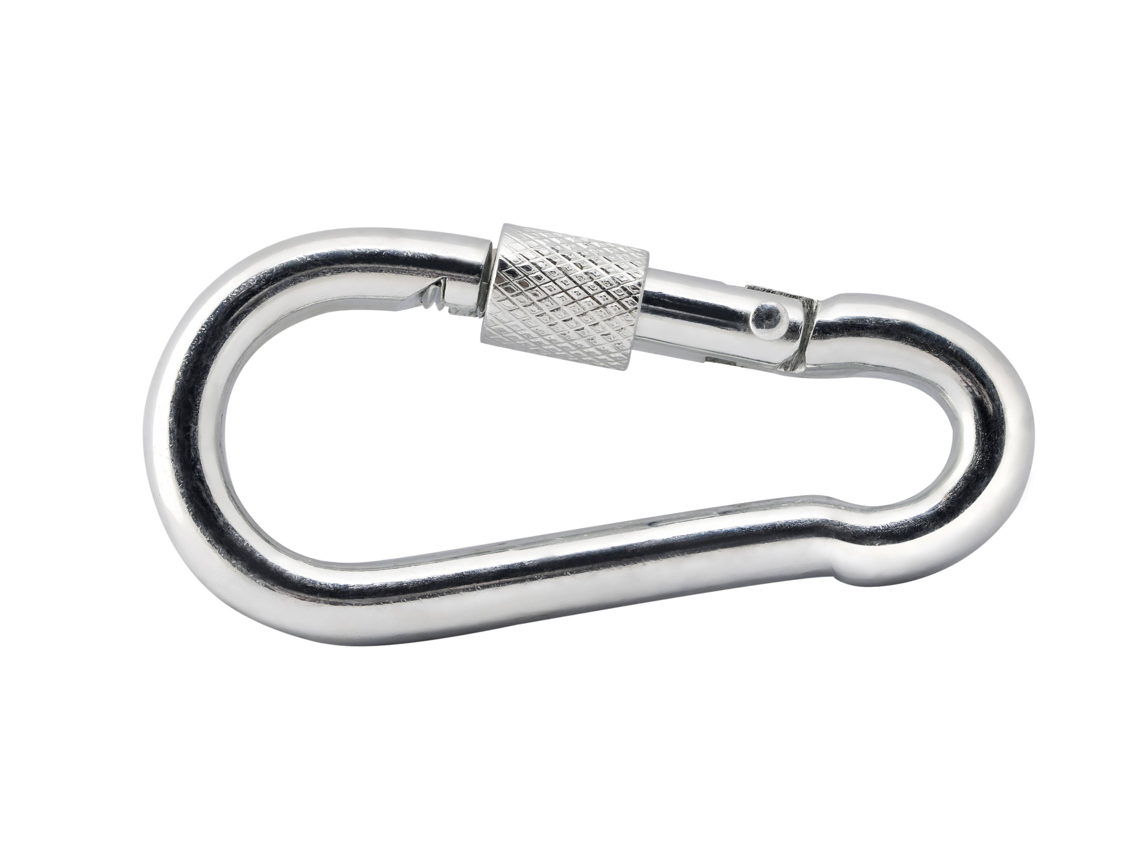 Карабин 5 оцинк. с фиксатором