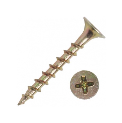 Саморез ГКЛ к дереву 3.5х32 желтый цинк