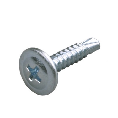 Саморез с прессшайбой 4.2х19 со сверлом оцинк.