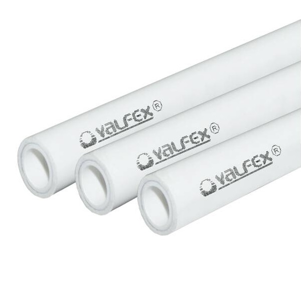 Труба PP-R белая арм алюминием Дн 20х3,4 Ру25 SDR6 Т<95С L=4м VALFEX 10104020