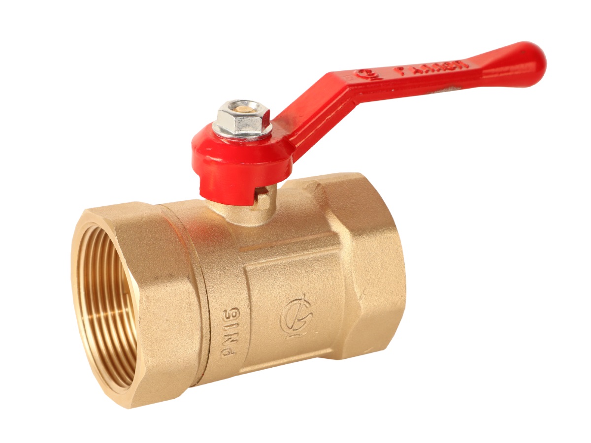 Кран шаровой латунь Практик 120 Ду40 Ру16 ВР рычаг ГАЛЛОП 103280, DN 40