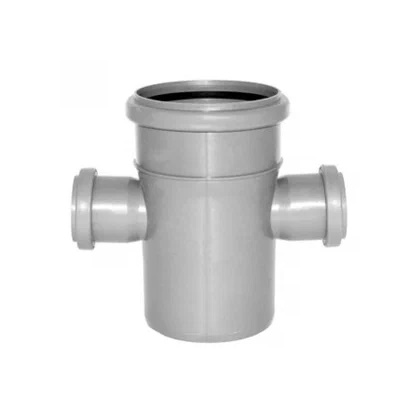 Крестовина PP-H 1-плоскостная серая Дн 110х50х50х87гр б/нап в/к VALFEX 27211550