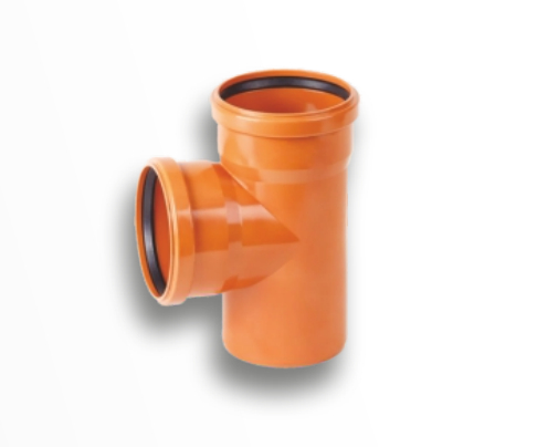 Тройник НПВХ с раструбом коричневый Дн 160х110х87гр б/нап в/к Хемкор 2491092