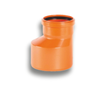 Переход НПВХ с раструбом коричневый дн 160х110 б/нап в/к 2491098