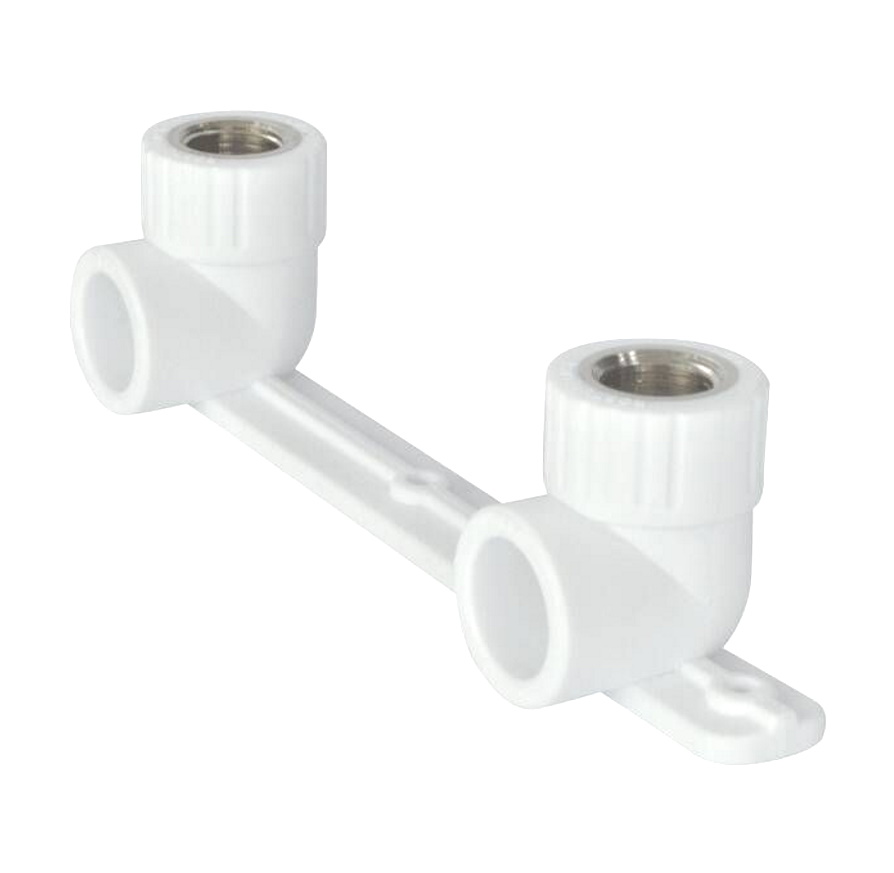 Планка PP-R монтажная белая ВР Дн 25x1/2" Ру25 под смеситель с водорозетками RTP (РосТурПласт) 10702