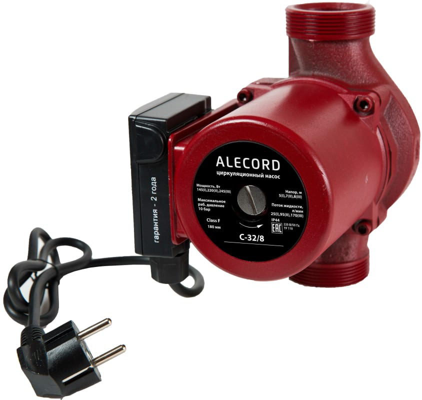 Насос циркуляционный с кабелем Alecord 32/8 180