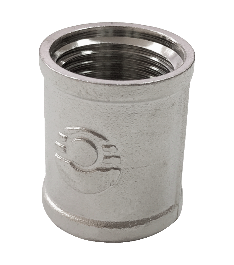 Муфта латунь никель Ду 20 (3/4") ВР Valfex VF.170.N.034, DN 20, 3/4 дюйма