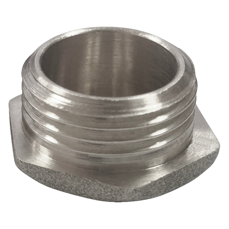 Заглушка латунь никель Ду 40 (1 1/2") НР VALFEX VF.583.N.112, DN 40