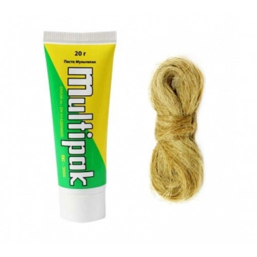 Лен сантехнический в пакете 500г. UNIFLAX (светлый, чесаный)