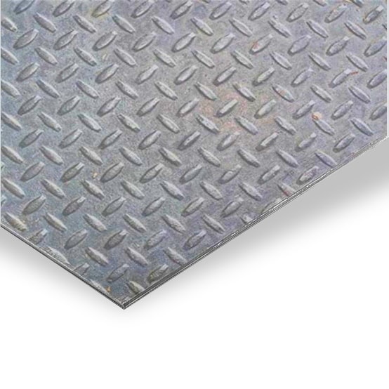 Лист рифленый 6х1500х3000 чечев н/обр