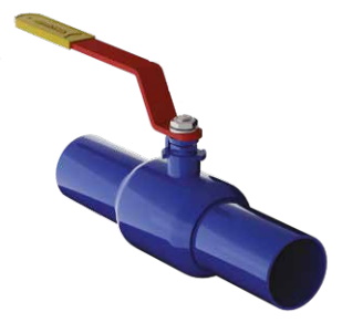 Кран шаровой цельносварной под приварку 11с67п 2ЦП.00.1 DN80/65 PN25 L=370 мм МАРШАЛ