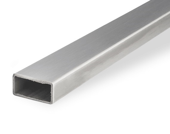 Трубы нержавеющие электросварные ЭСВ прямоугольные 60х30х1.5 матовая имп ASTM A554, длина 6 м, марка AISI 304 (08Х18Н10)