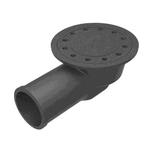 Трап чугун канализационный Ду 100 горизонтальный, DN 100