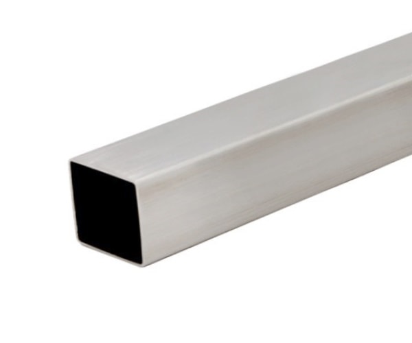 Трубы нержавеющие электросварные ЭСВ квадратные 10х1 зерк ASTM A554, длина 6 м, марка AISI 304 (08Х18Н10)