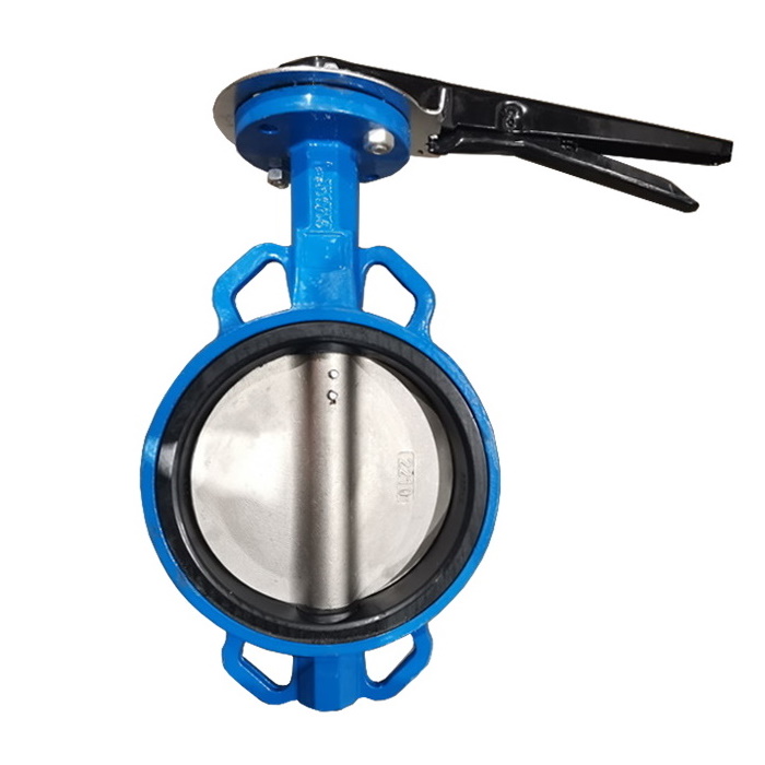 Затвор дисковый пов чуг Ду150 Ру16 межфл с рукояткой диск НЕРЖ манжета EPDM, DN 150